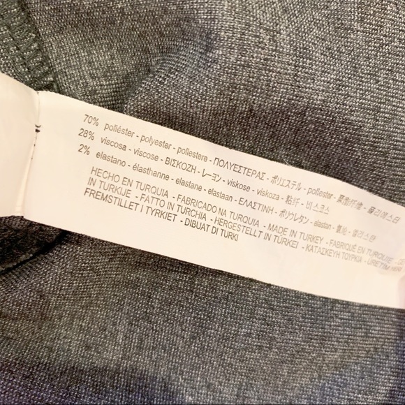 Zara Women Gray Striped Long Sleeve Top Size L - Picture 6 of 7